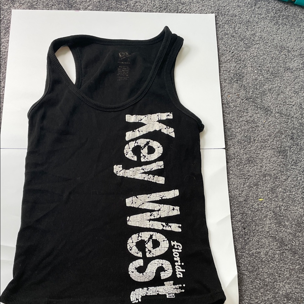 3/$30 Black Key West Tank Top